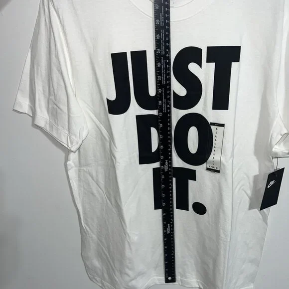 Nike Tee Sportswear Just Do It. Logo White Men’s Large - Picture 6 of 9